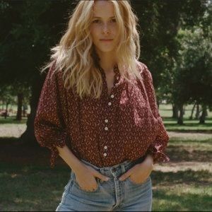 Doen Rose Top in Winter Ditsy